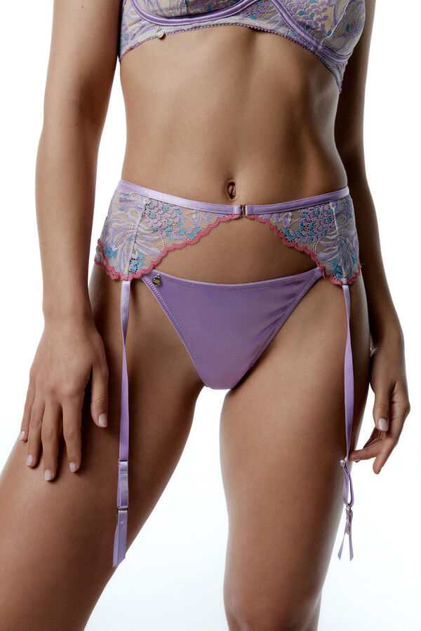 Black Limba Liguero de encaje Verve estampado