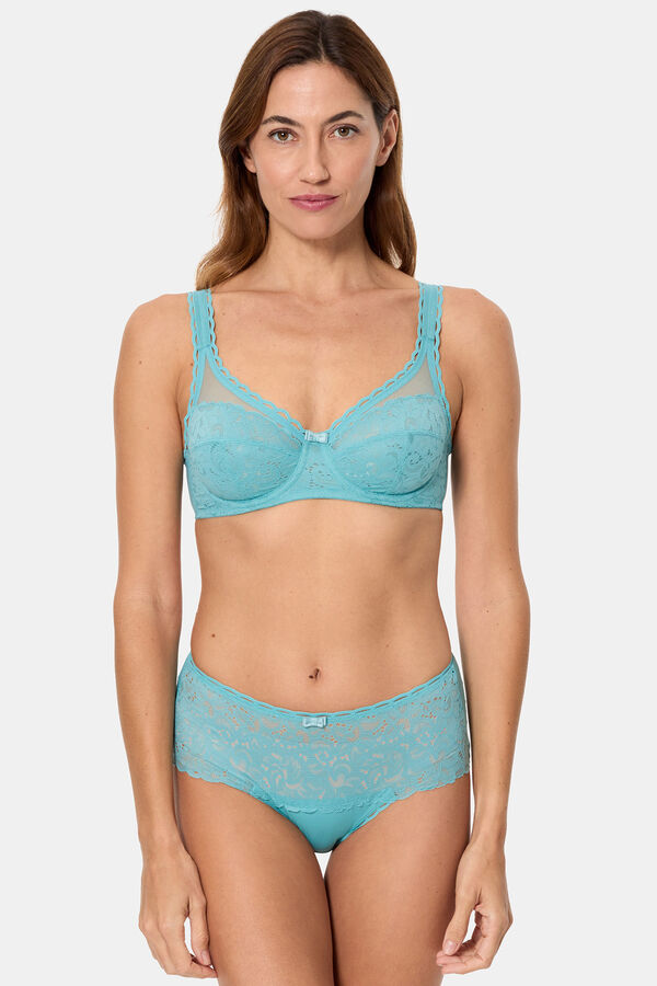 Playtex Braga encaje reciclado azul