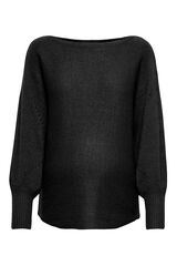 Only Maternity Vestido longo de maternity canelado  preto