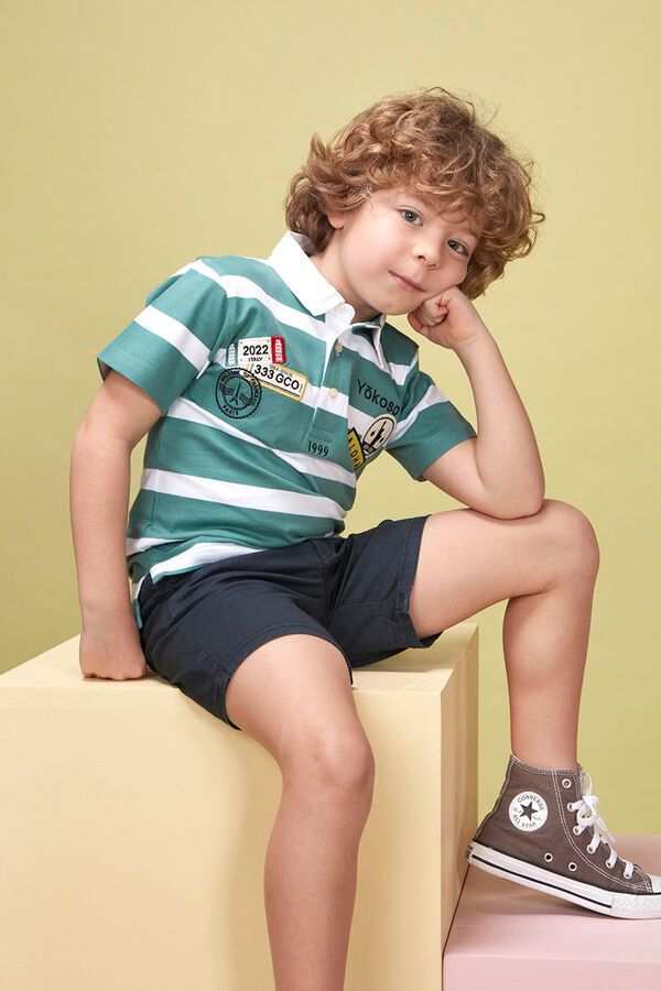 Gocco Polo rayas azul claro azul