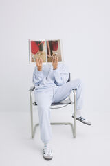 HI&BYE Pantal&oacute;n jogger felpa azul claro azul