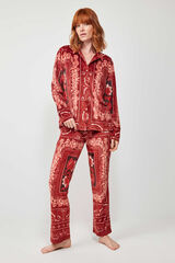 Gisela Pijama polar largo blanco