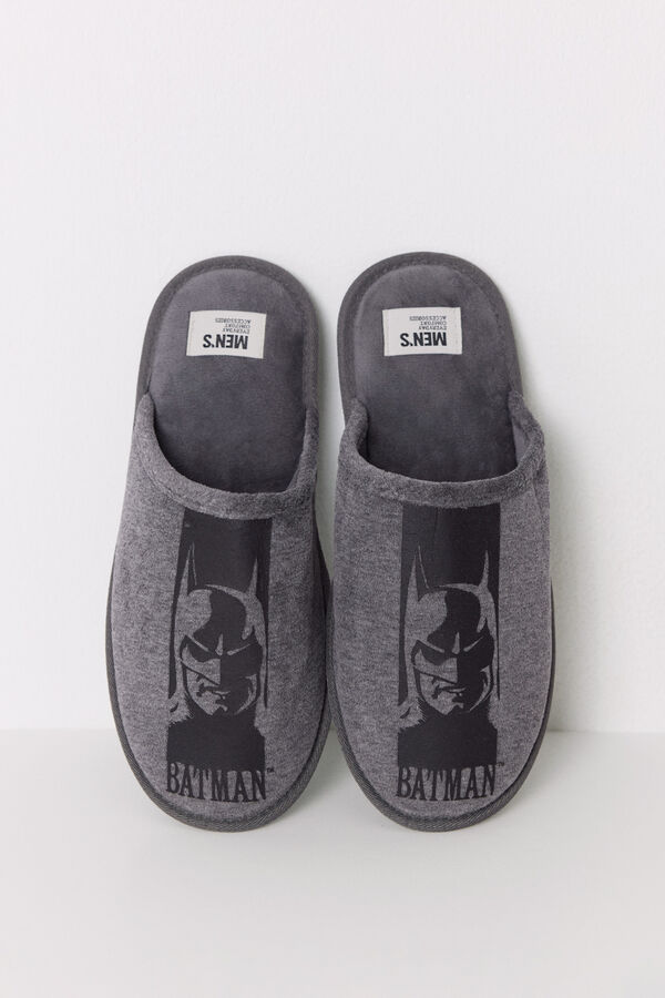 Women'secret Chinelos masculinos Batman cinzento