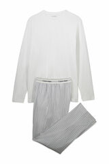 Calvin Klein Conjunto de pijama largo blanco