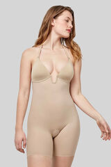 Gisela Body pantal&oacute;n escote extremo nude