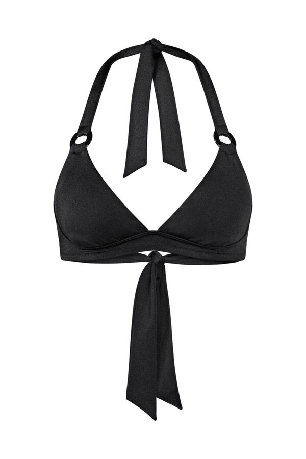 Triumph Top de bikini con aro brillo negro