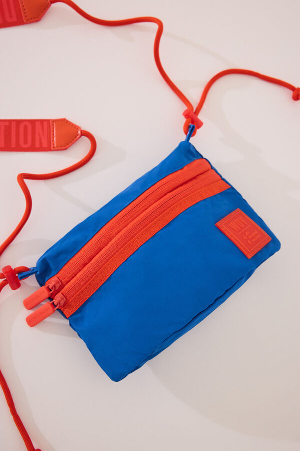 Women'secret Bolso cartera nylon azul  azul