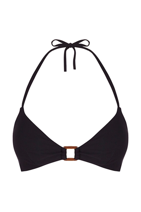Women'secret Top bikini triangular negro negro