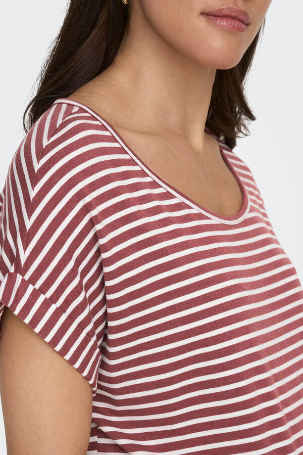 Womensecret Camiseta maternity manga corta rojo