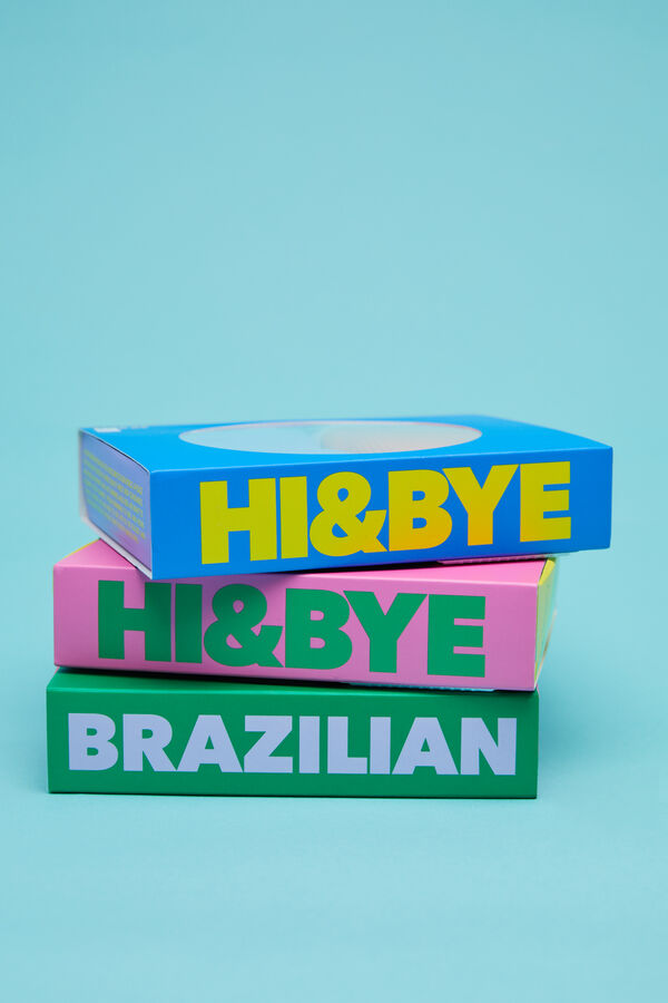 Womensecret Pack 3 braguitas brasileñas multicolor 