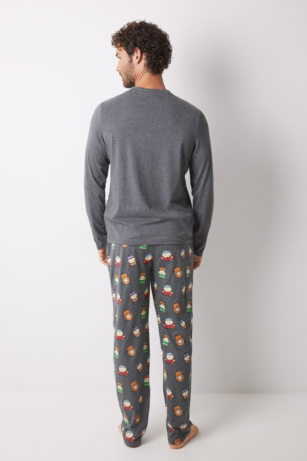 Women'secret Pijama largo hombre algod&oacute;n South Park gris