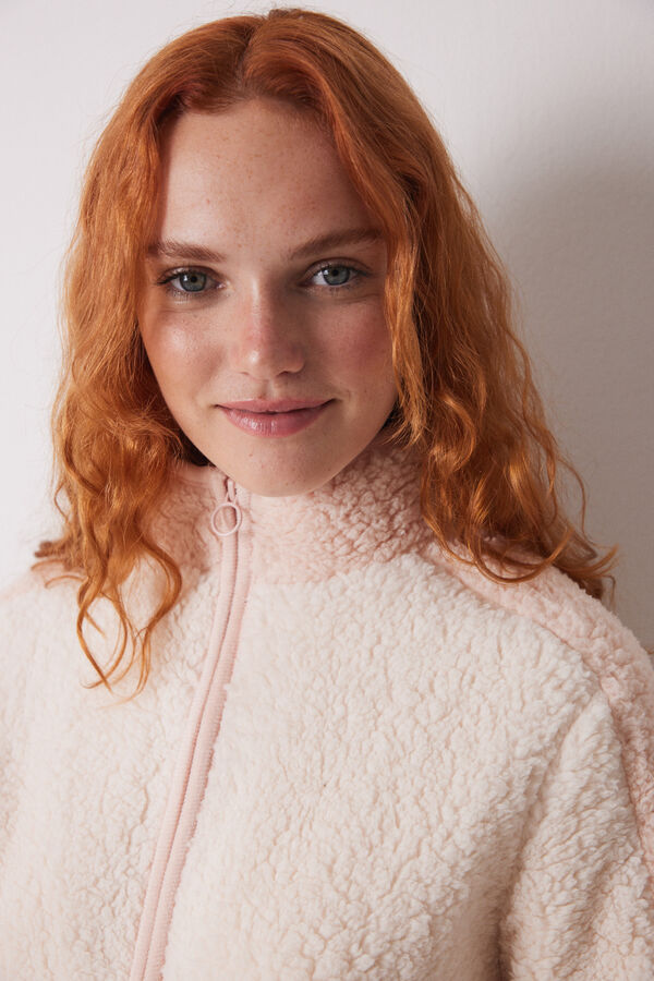 Women'secret Robe midi em shearling rosa rosa