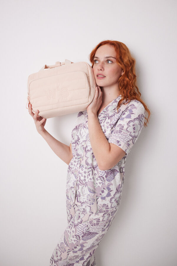 Women'secret Neceser grande acolchado rosa rosa