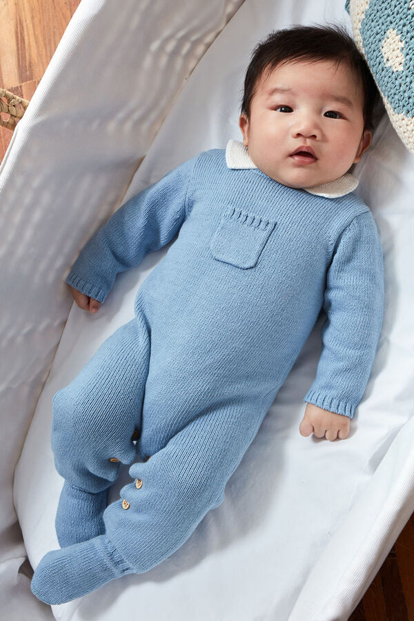 Gocco Pelele Azul Con Cuello En Contraste Azul turquesa