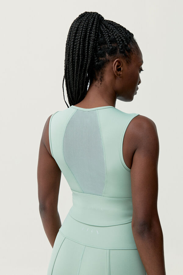 Born Living Yoga Top Alisha Old Green bege