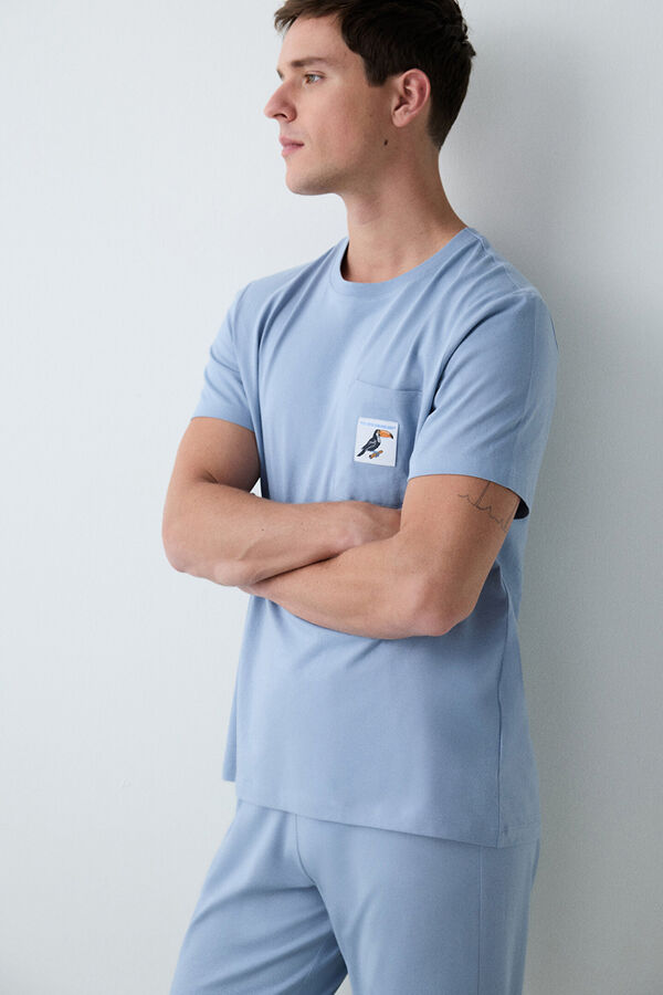 Penti Conjunto de pijama largo azul azul