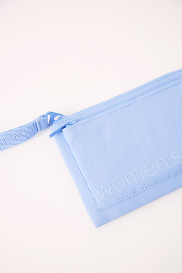 Women'secret Bolsa pequena de nylon azul azul