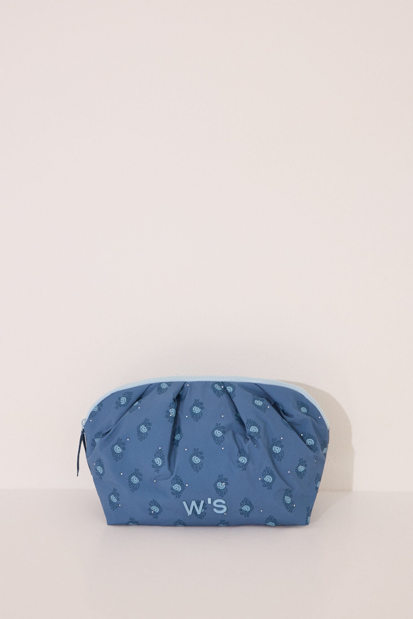 Women'secret Neceser grande acolchado estampado azul