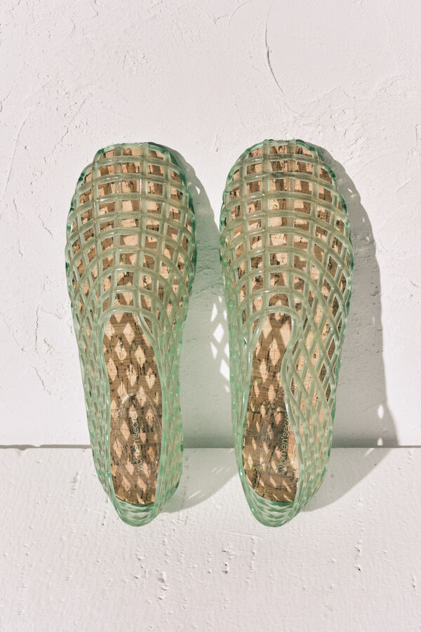 Women'secret Sandalias jelly efecto red verde verde