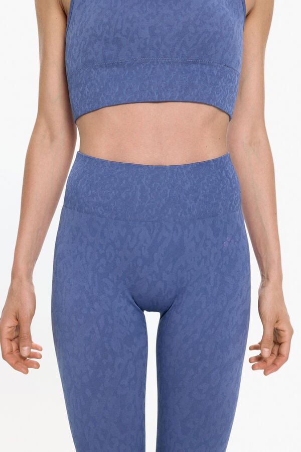 Only Play Legging deportivo seamless estructura morado/lila