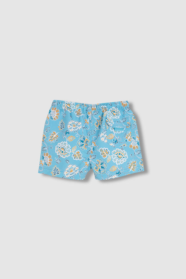 Gocco Mai&ocirc; estampado floral azul claro azul