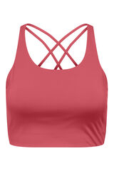 Only Play Suti&atilde; esportivo com al&ccedil;as coral rosa