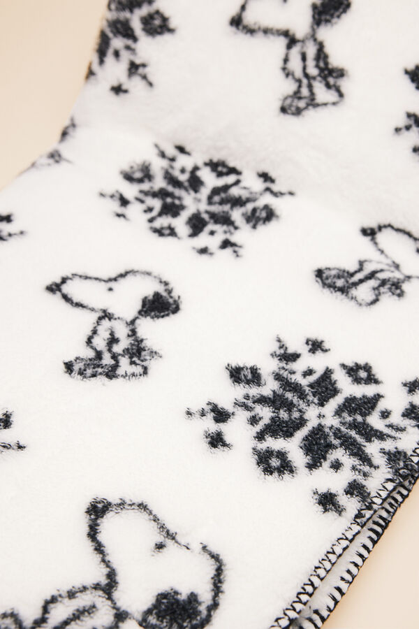 Women'secret Manta tacto suave Snoopy  marfil