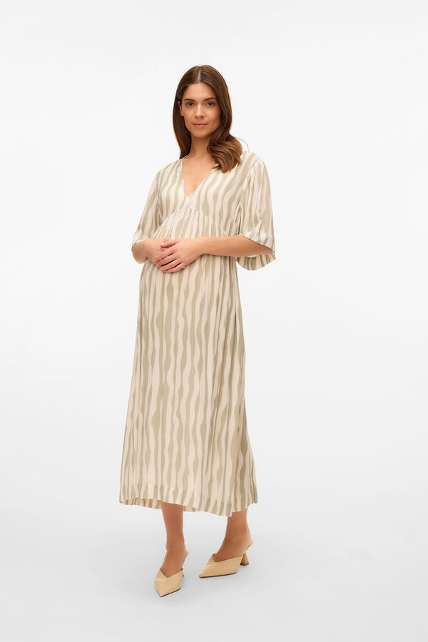 Mamalicious Vestido midi maternity cinzento