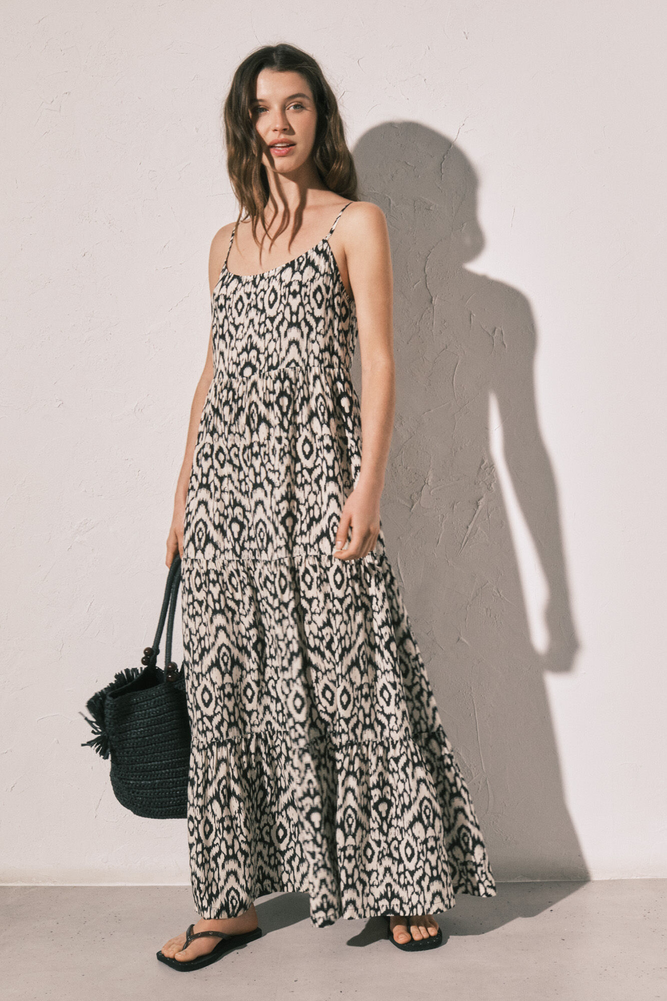 Women'secret Vestido comprido de al&ccedil;as estampado