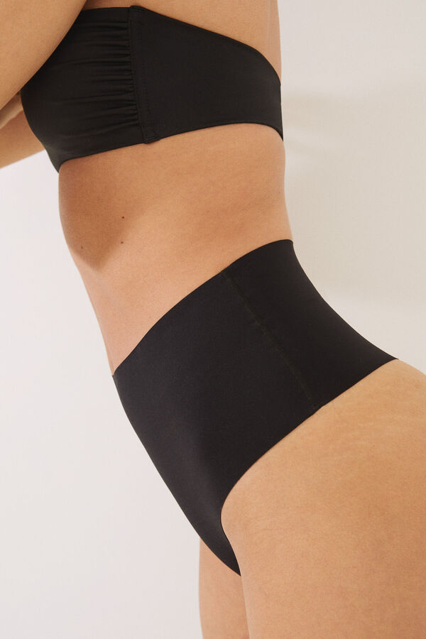 Women'secret Tanga moldeadora negro negro