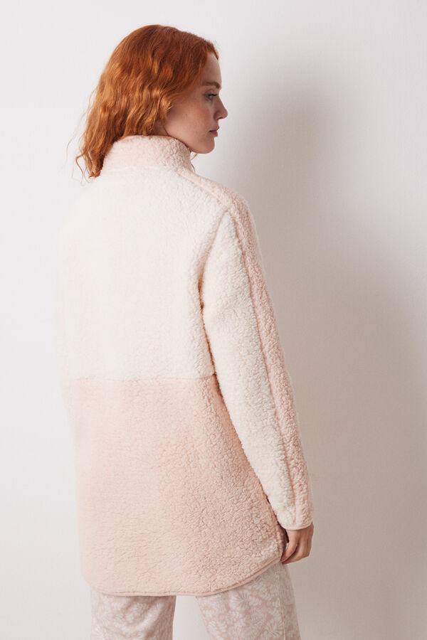 Women'secret Robe midi em shearling rosa rosa