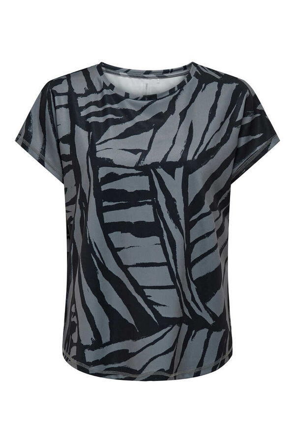 Only Play T-shirt de manga curta estampada azul