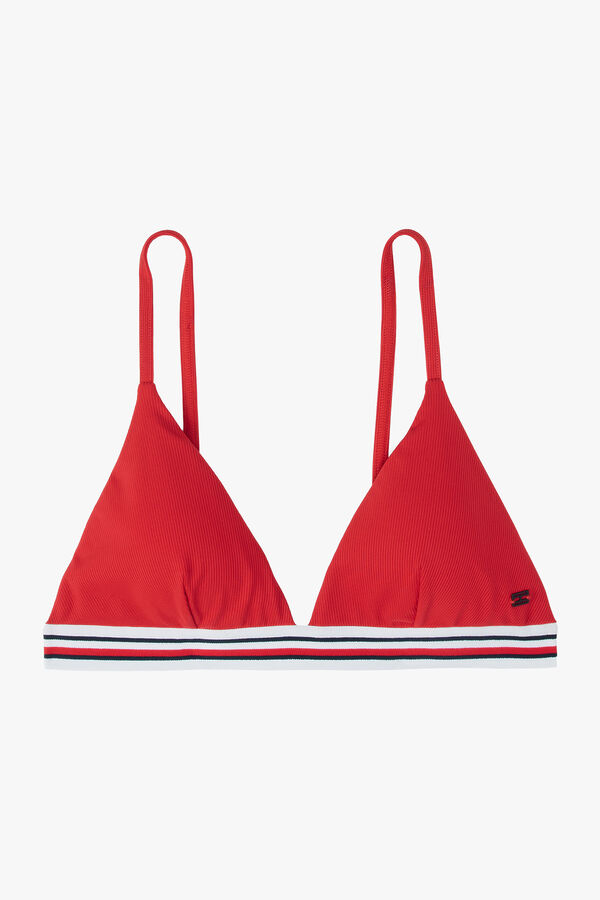 Tommy Hilfiger Top de bikini triangular azul