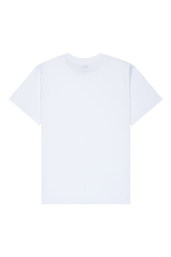 Quiksilver T-shirt manga curta com logo branco