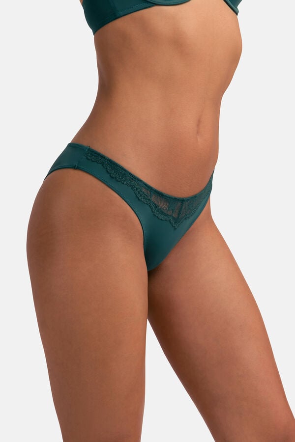 Dorina Pacote de 2 cuecas brasileiras verde