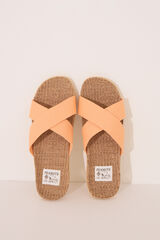 Women'secret Sandalias rafia tiras cruzadas nude