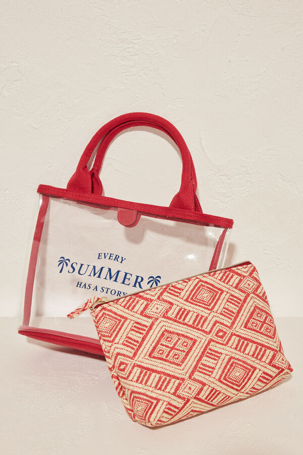 Women'secret Pack 2 neceseres rojo &eacute;tnico rojo