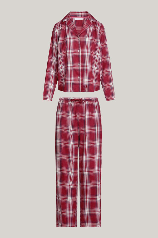 Tommy Jeans Conjunto de pijama manga comprida castanho