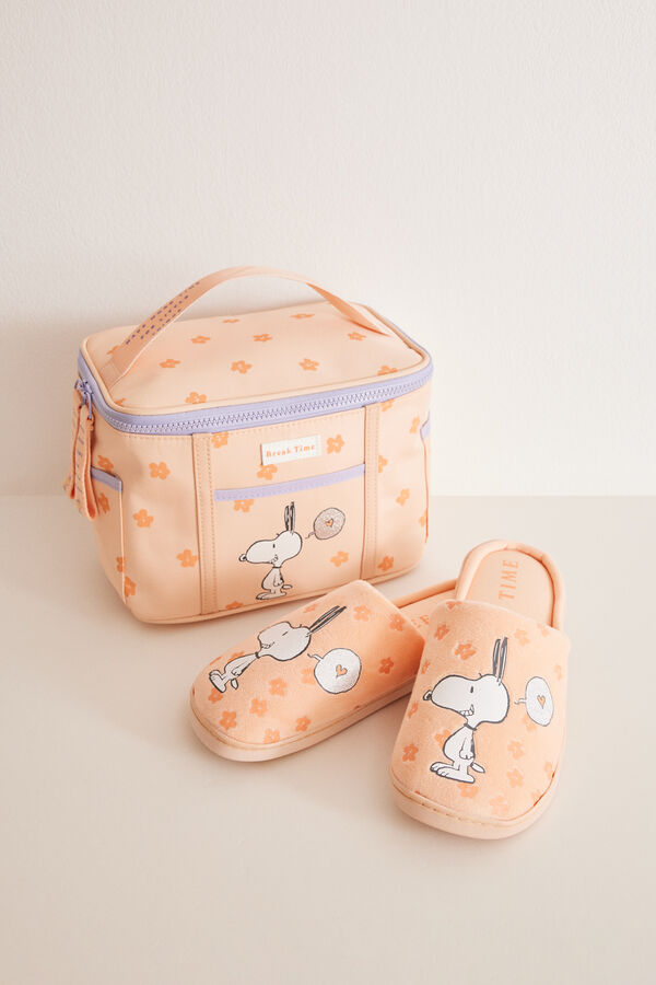Women'secret Neceser grande naranja Snoopy naranja