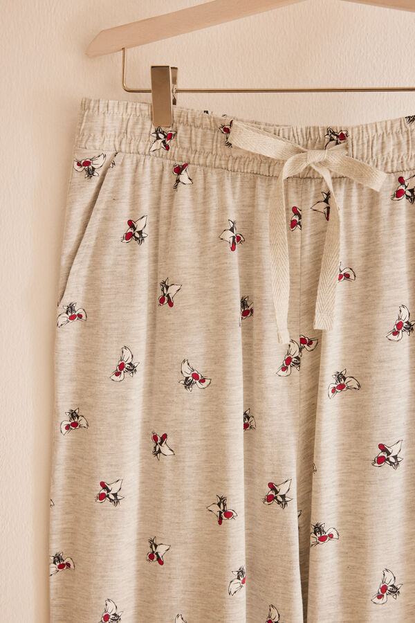 Women'secret Pijama homem 100% algod&atilde;o Silvestre cinzento