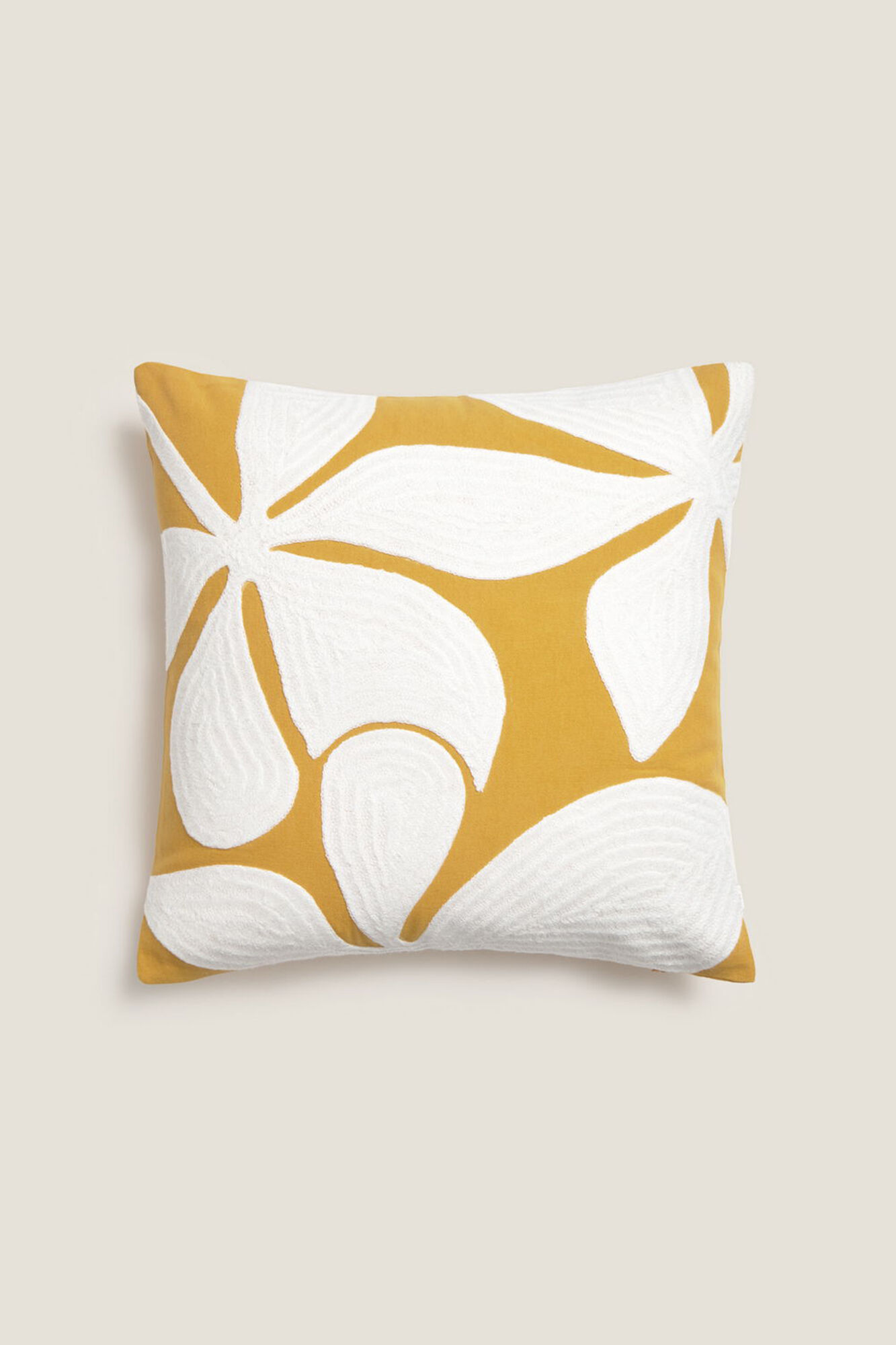 Textura Funda coj&iacute;n algod&oacute;n flores