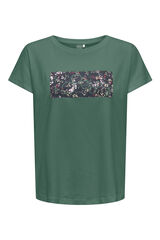 Only Play T-shirt de gola redonda verde