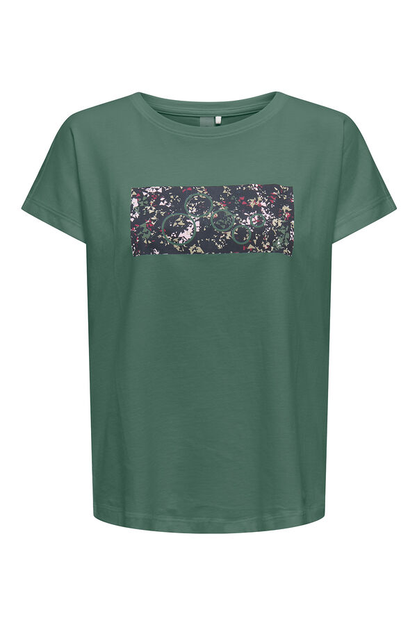Only Play T-shirt de gola redonda verde