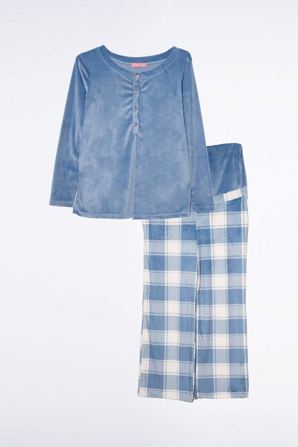 Ohma! Pack pijama tondosado azul