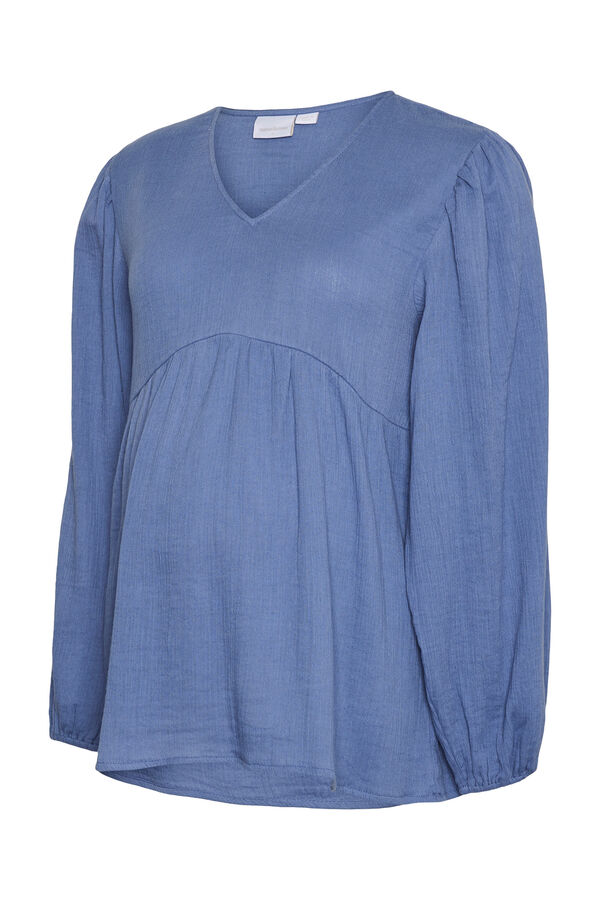 Mamalicious Top de manga comprida maternity azul