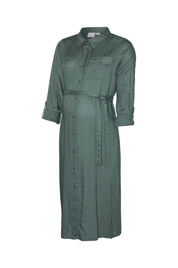 Mamalicious Vestido midi camiseiro  verde