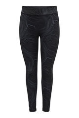 Only Play Leggins de cintura alta, cierre con cord&oacute;n y bolsillo lateral negro