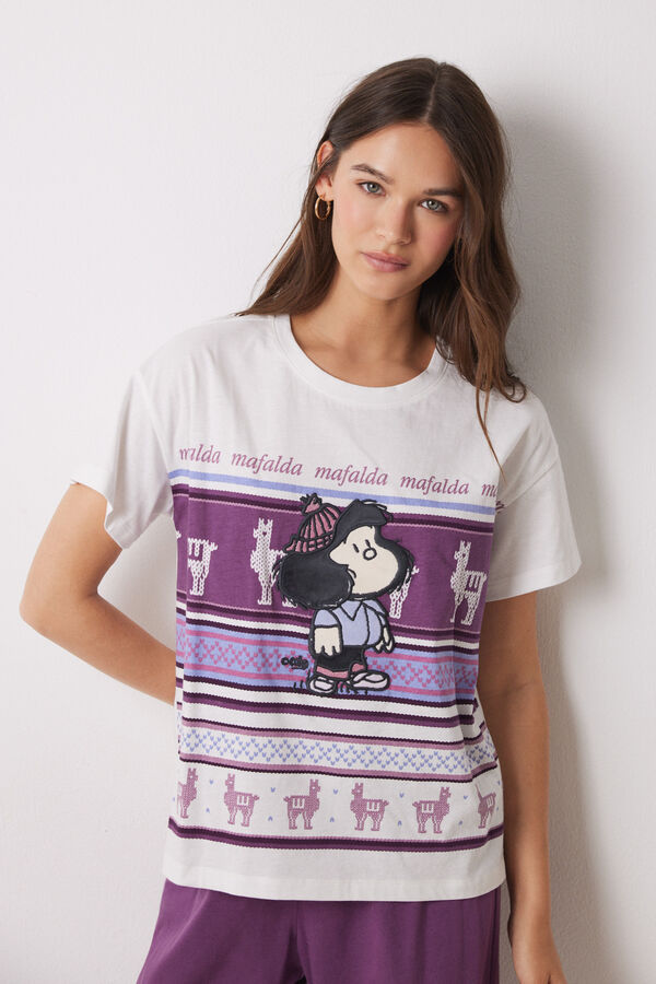 Women'secret Pijama 100% algod&oacute;n Mafalda estampado