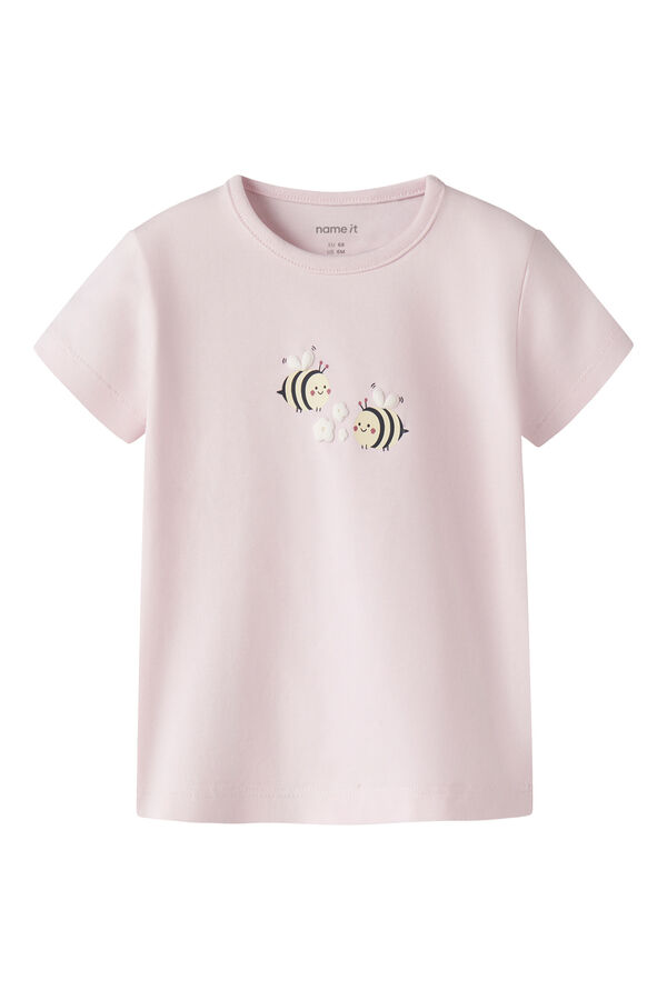 Name it T-shirt de manga curta de beb&eacute; rosa