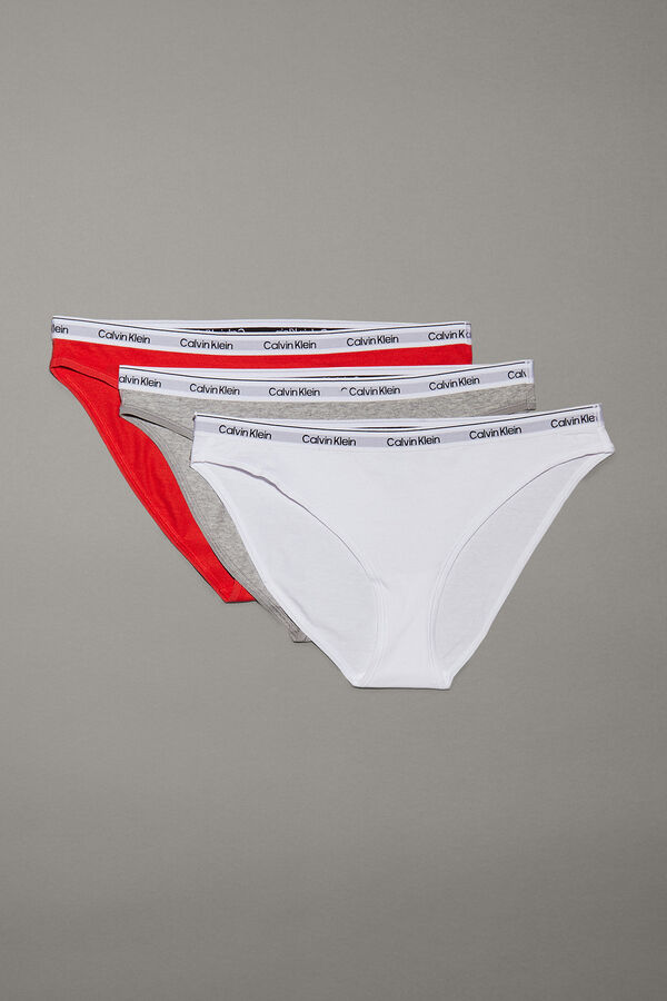 Calvin Klein Pack 3 bragas logo Calvin Klein blanco